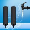 Huining 2PCS Black Water Filters for Household Water Bucket Water Filtration System Gravity Water Filter System Water Purifier Survival