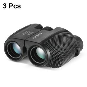 Professional Binoculars 10x25 BAK4 Prism High Powered Binocular Portable Hunting Telescope Scope monocular luneta (Color: Type 1 3 Pcs, Ships From: China)